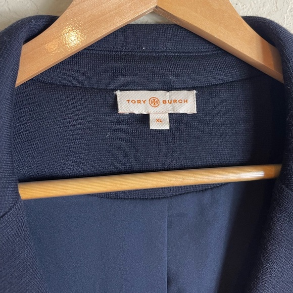 Tory Burch Lisanne Wool Floral Print Blazer Jacket Size XL - Picture 3 of 6